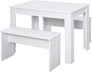 Recensioni di tavolo bianco e legno