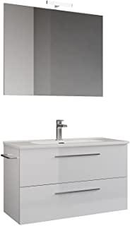 Recensioni di mobile bagno con lavabo e specchio